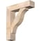 Ekena Millwork Funston Block Smooth Bracket w/ Offset Brace, Douglas Fir, 7 1/2"W x 30"D x 34"H BKT0806X30X34FST05SDF - alternate 1